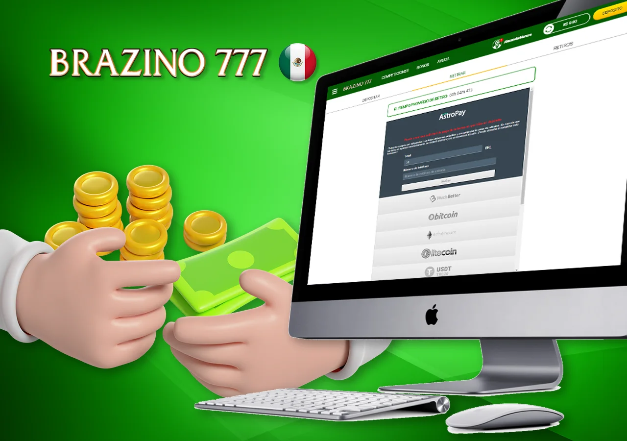 Métodos de retirada y depósito disponibles