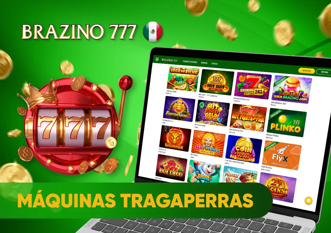 Gran selección de máquinas tragaperras en Brazino777 Casino