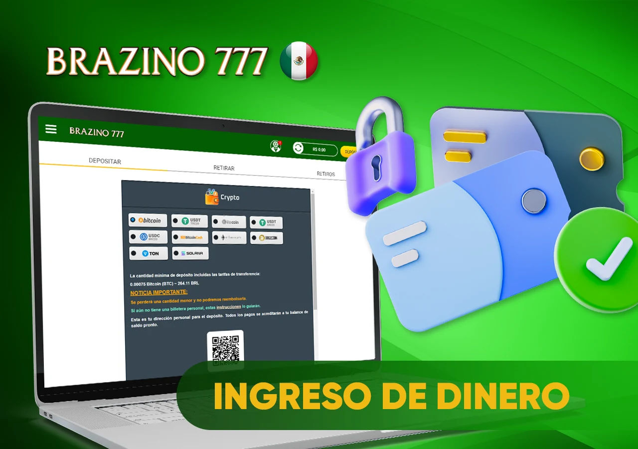 Detalles para realizar un ingreso